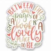 本のページ間のアイディア シール (正面)