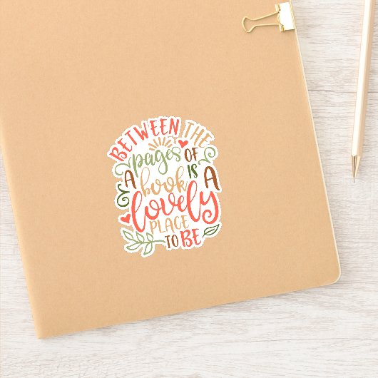 本のページ間のアイディア シール (ノートブック)