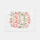 本のページ間のアイディア フリースブランケット (正面(横))