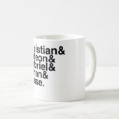 本のボーイフレンドのクリスチャン、Gideon、ガブリエル、Ethan、 コーヒーマグカップ (正面右)