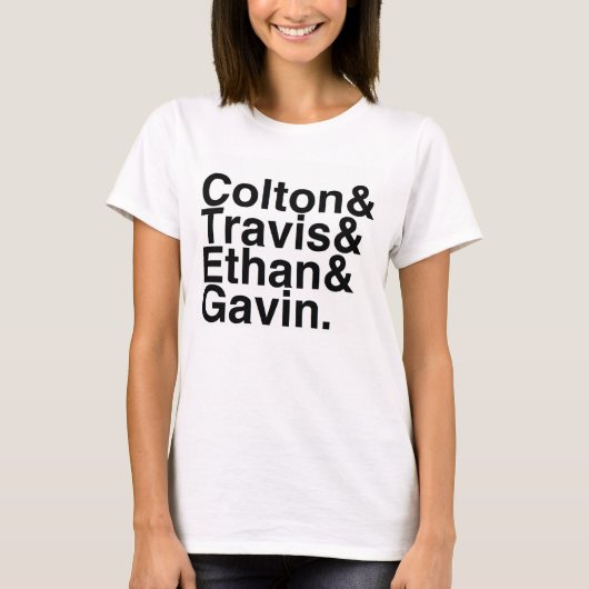本のボーイフレンド- Colton Travis Ethanギャビン Tシャツ (正面)