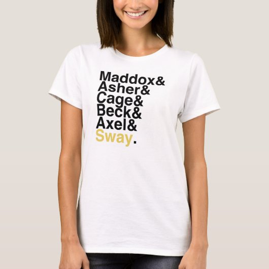 本のボーイフレンド- Maddoxのアセルのおりの小川のアクセルの動揺 Tシャツ (正面)