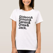 本のボーイフレンドGideon、サイモン、ゾーレンは、ジャック引きました Tシャツ (正面)