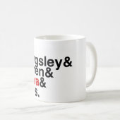本のボーイフレンドKingsley、ゾーレン、ノラ、Wes コーヒーマグカップ (正面右)