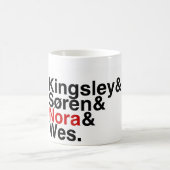 本のボーイフレンドKingsley、ゾーレン、ノラ、Wes コーヒーマグカップ (中央)