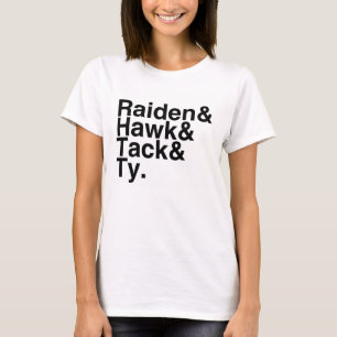 本のボーイフレンドRaidenのタカ、鋲、Ty Tシャツ