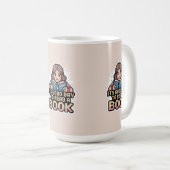 本のマグは良読い日だ コーヒーマグカップ (正面右)