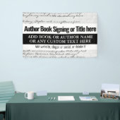 本のモダン署名スタイリッシュ作家本の文字 横断幕 (トレードショー)