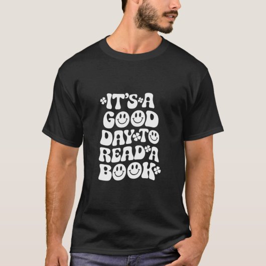 本のレトロの読雰囲気に楽しい読日 Tシャツ (正面)