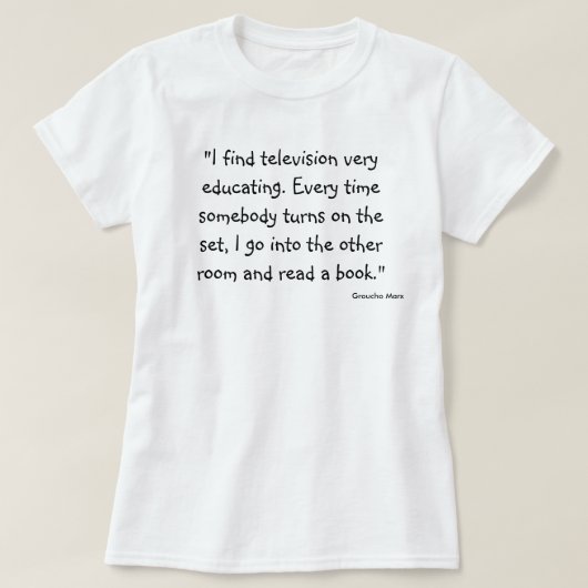 本のワイシャツ読書は行きます Tシャツ (デザイン正面)
