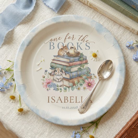 本の一ページ Storybook 生後1周年記念 ペーパープレート