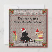 本の不思議の国のクリスマス·ベビーシャワーを持って来る 招待状 (正面)