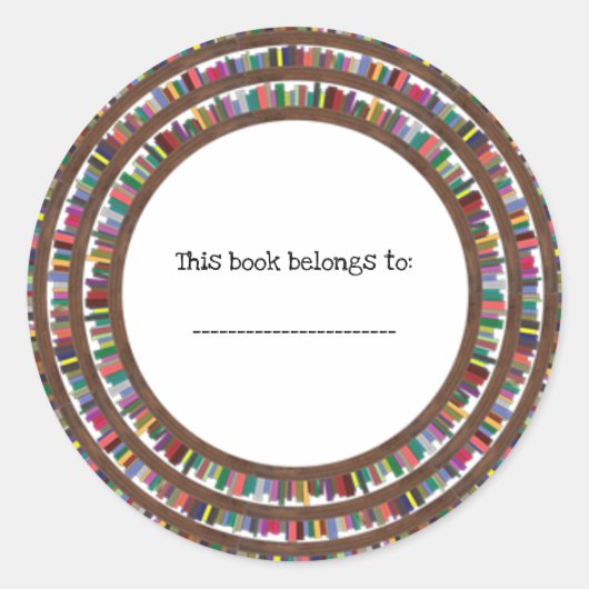 本の世界 ラウンドシール (正面)