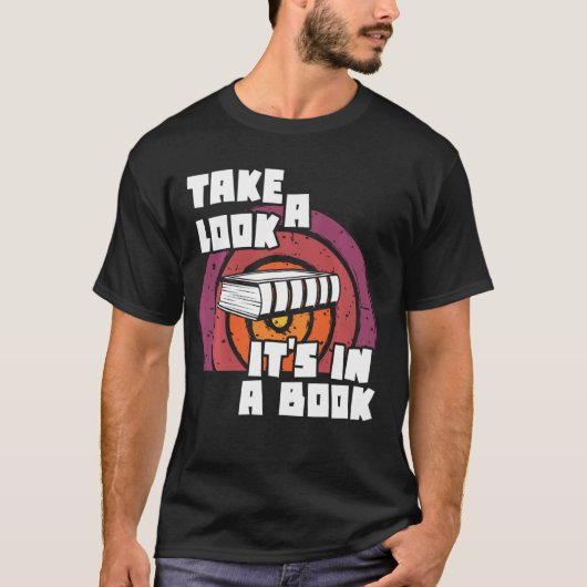 本の中にある見るヴィンテージのレインボ Tシャツ (正面)