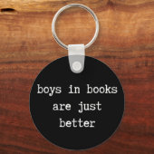 本の中の男の子のキーホルダーが良い キーホルダー (正面)