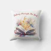 本の中を急いで クッション (裏面)