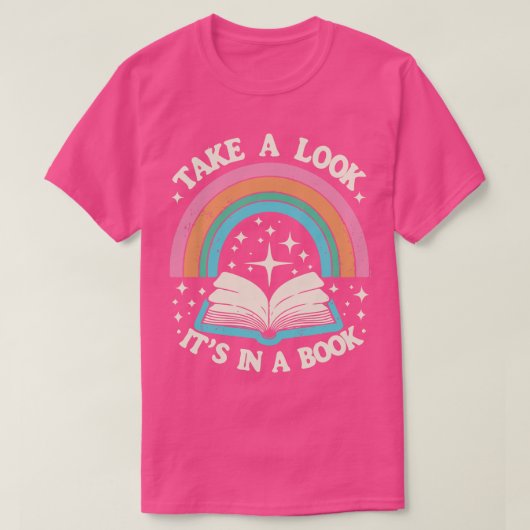 本の中を見る2 Tシャツ (デザイン正面)