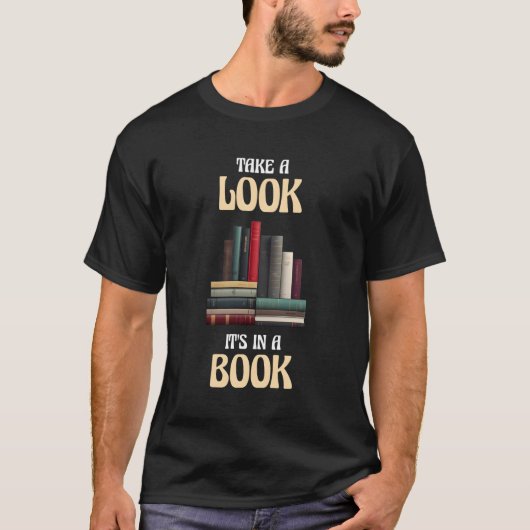 本の中を見る Tシャツ (正面)