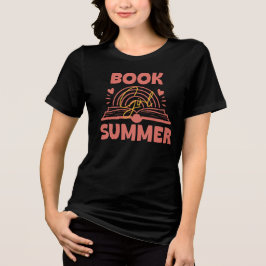 本の乙女サマー 読書の夏 トライブレンドTシャツ