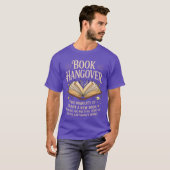 本の依存症 文学 読書好き 読者 Tシャツ (正面フル)