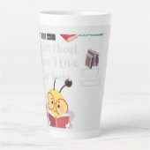 本の全部だ カフェラテマグ (正面)