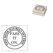 本の共有を促す蔵書票 ラバースタンプ (押印)