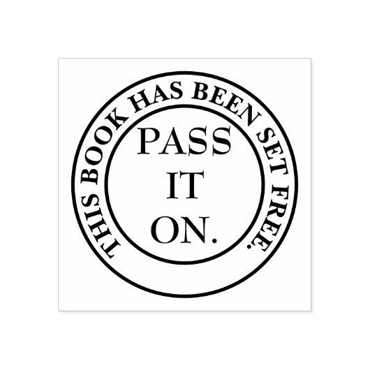 本の共有を促す蔵書票 ラバースタンプ (インプリント)