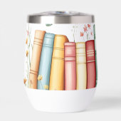 本の列，花，蝶 (正面)