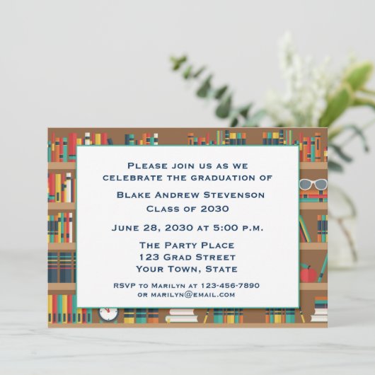 本の卒業の列 招待状 (スタンド正面)