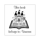 本の城 – 「この本は以下のものだ。」 ラバースタンプ (インプリント)