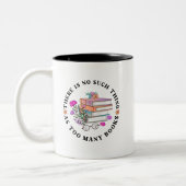 本の好き過ぎるほど本が無い ツートーンマグカップ (左)