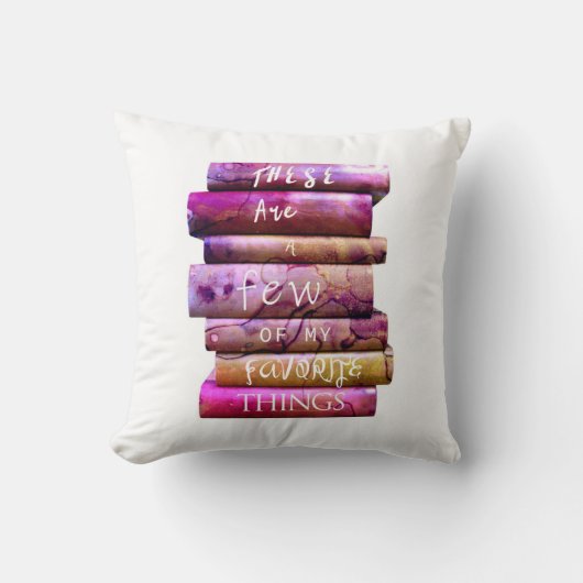本の好みの事の積み重ね クッション (正面)