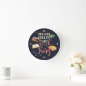 『本の妖精』 ラウンド壁時計 (ホーム)