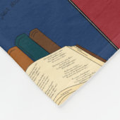 本の常習者のコラージュ フリースブランケット (角)