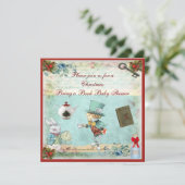 本の帽子屋のクリスマスのベビーシャワーを持って来て下さい 招待状 (スタンド正面)