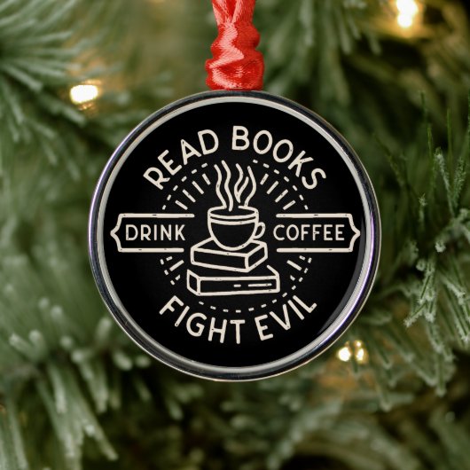 本の引用文暗いアカデミズムの美学 メタルオーナメント (ツリー)