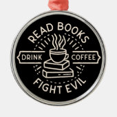 本の引用文暗いアカデミズムの美学 メタルオーナメント (正面)