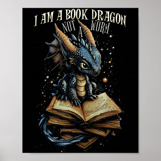 本の引用文私は本ドラゴンではないワームの読み込み ポスター (正面)