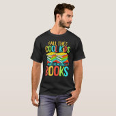 本の引用 本の虫のダジャレ 読書 テキスト 2 Tシャツ (正面フル)