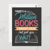 本の恋人がいない本が読100万冊ある ポストカード (正面/裏面)