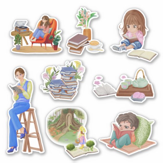 本の恋人のシール シール (正面)