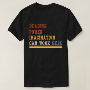 本の恋人ティ読ーのパワー想像力の男性の女性 Tシャツ