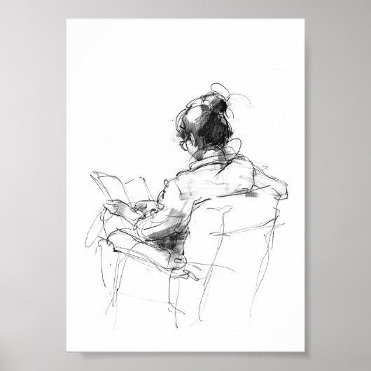 本の恋人 読書のひととき – 心地よい読者 ポスター (正面)