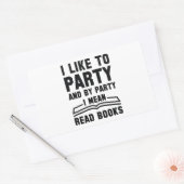 本の意読味だ 長方形シール (封筒)