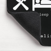 本の愛おもしろい者のスリープ食べリプト読の マウスパッド (コーナー)