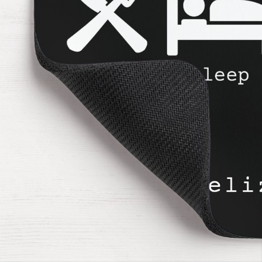 本の愛おもしろい者のスリープ食べリプト読の マウスパッド (コーナー)