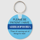 本の愛おもしろい者ギフトブックリーダー キーホルダー (裏面)