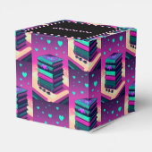 本の愛のためのピンクのハート フェイバーボックス (裏面サイド)