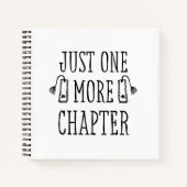 本の愛好家のための「もう1章だけ」スパイラルノートブック ノートブック (正面)