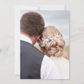 本の愛好家の結婚式後のQRコード写真 招待状 (裏面)